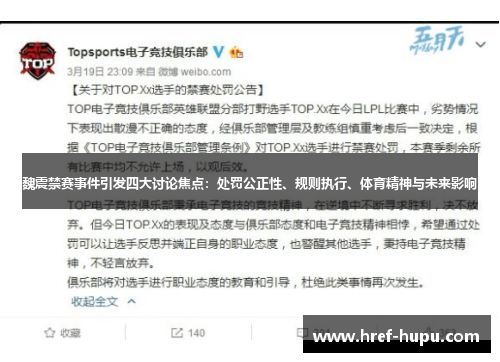 魏震禁赛事件引发四大讨论焦点：处罚公正性、规则执行、体育精神与未来影响